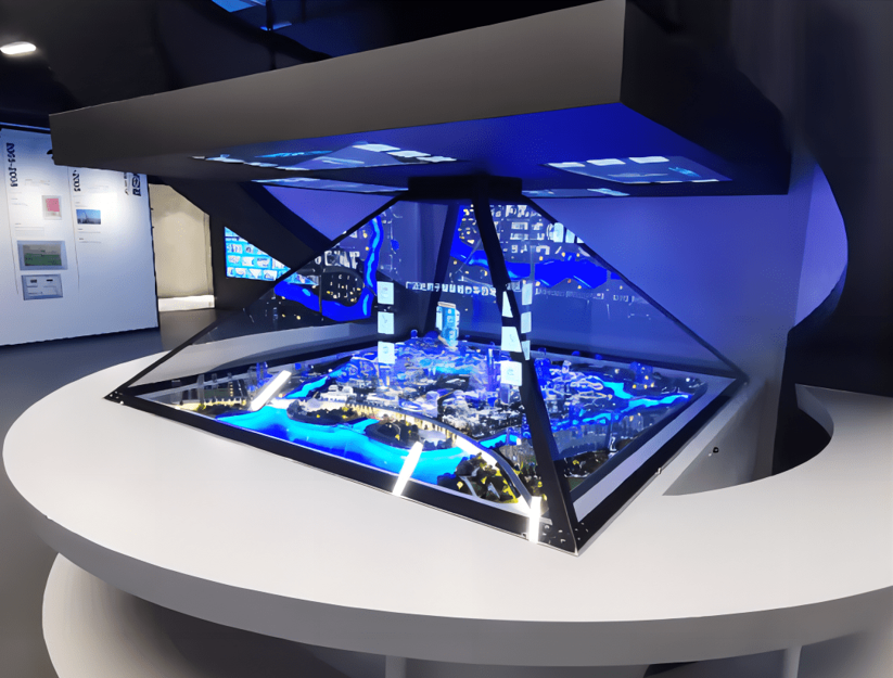 360度3D全息投影透明柜