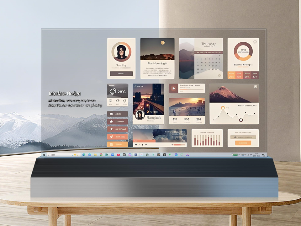 京东方26寸OLED透明屏