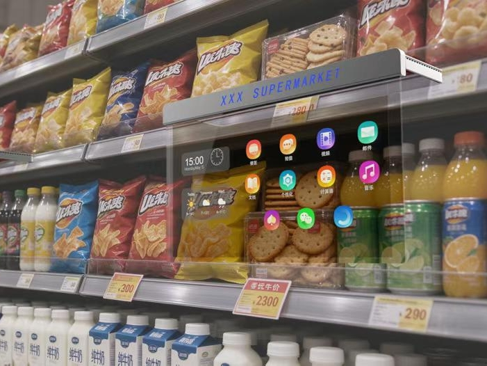 维信诺12寸双面显示AMOLED透明屏